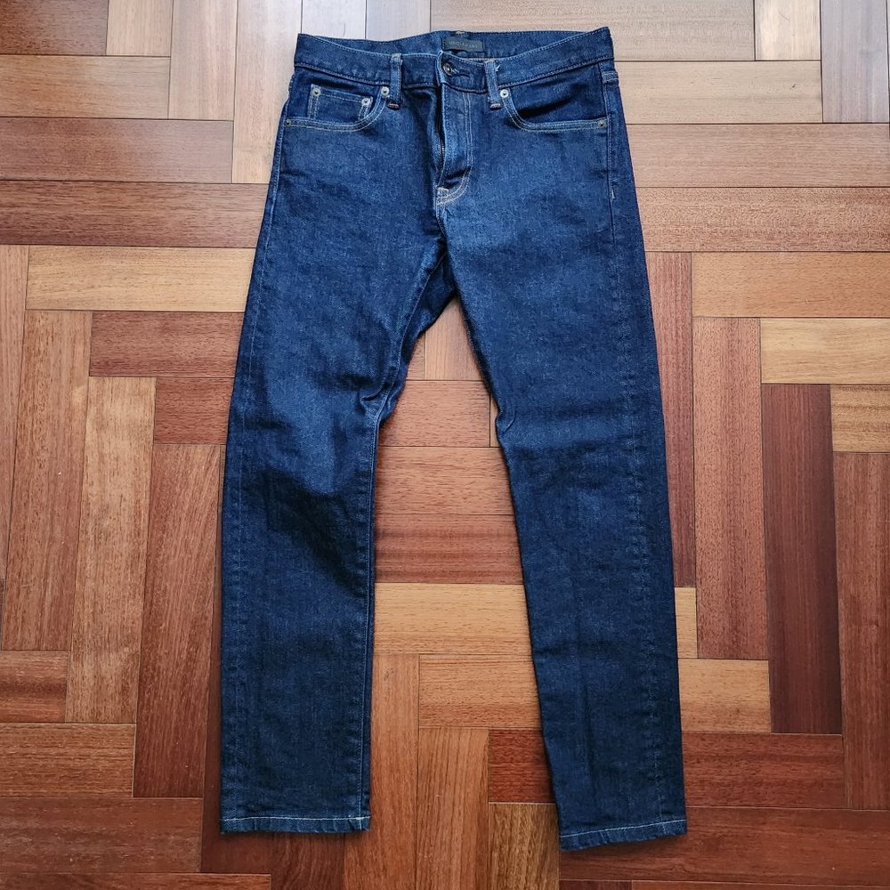 UNIQLO Slim Straight Low Rise Dark Denim Jeans - 29